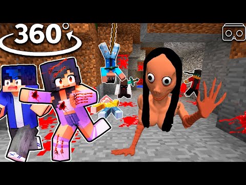 Aphmau Saving Friends From MOMO ! - Minecraft 360°