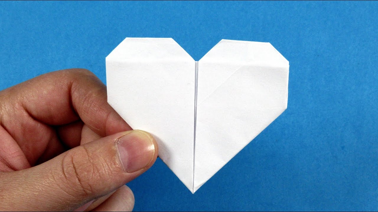 How To Make A Paper Heart-Folding Origami Heart Tutorial - YouTube