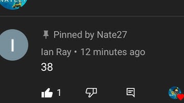 If you guess the number, you will be the thumbnail and pinned