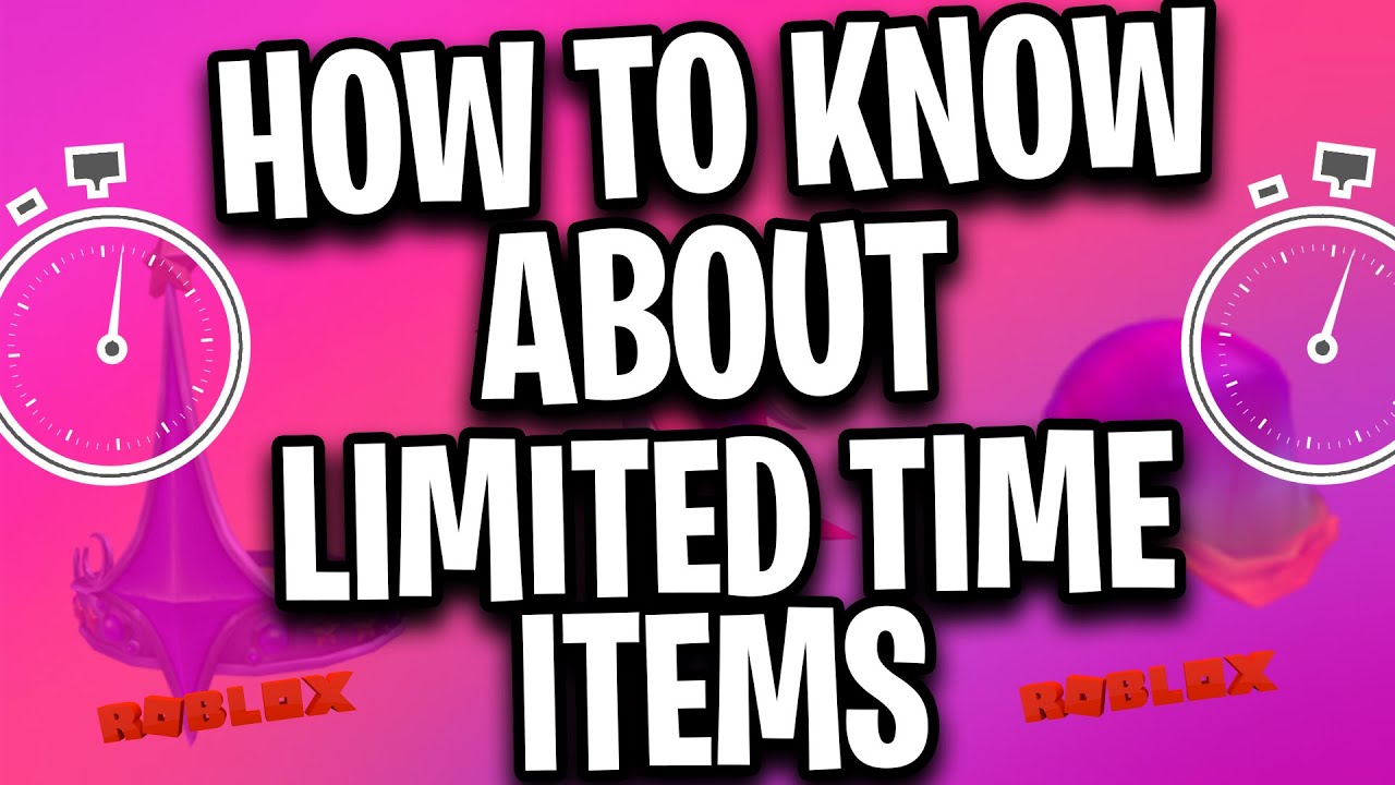 How to Know if An Item Will Go Limited in Roblox!!! YouTube