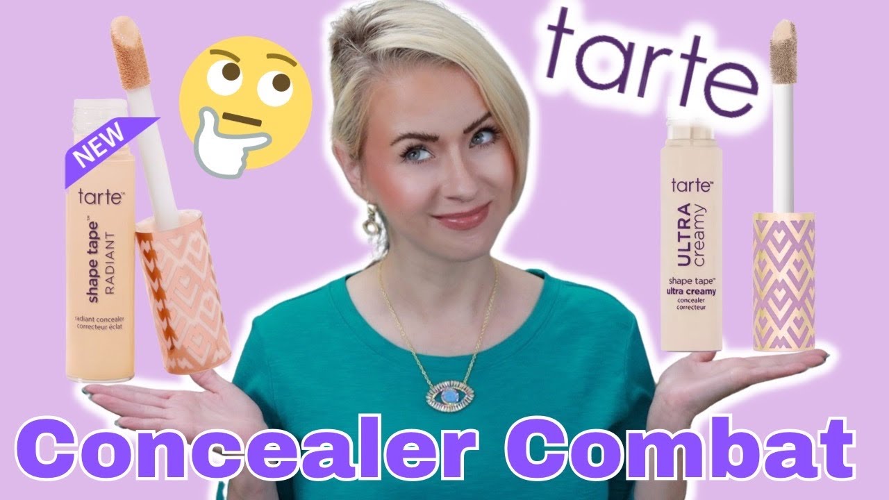 NEW Tarte Shape Tape RADIANT Concealer vs Tarte Shape Tape ULTRA CREAMY Concealer YouTube
