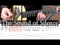 The sound of silence  full tutorial with tab  classical guitar