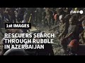 Azerbaijan: Rescuers search rubble after shelling in Ganja | AFP