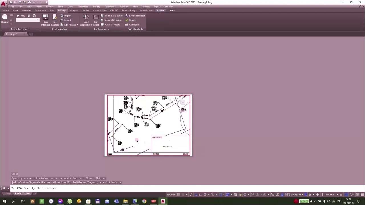 Viewport frame to model space with Autolisp for CAD Software Free