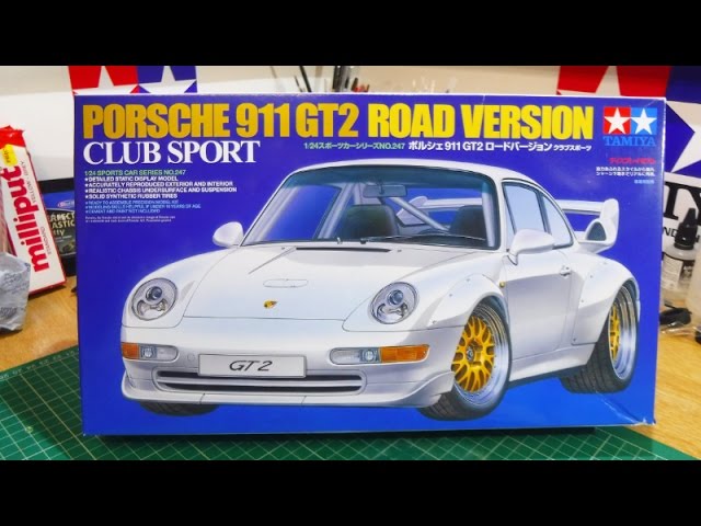 Porsche 911 GT2 Road Version Club Sport  1:24 Model Kit Bausatz TAMIYA 24247 