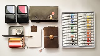Traveler's Notebook Art Journal Setup 🌻 (of a Non-Artist)