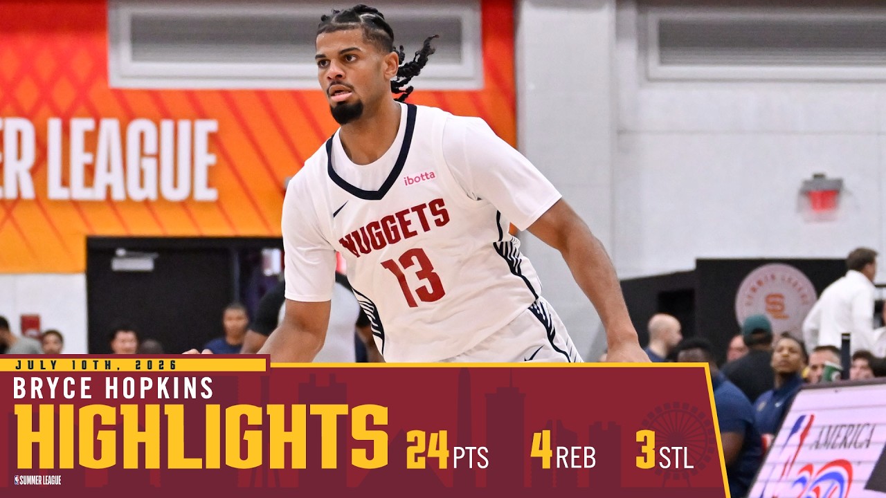 Bryce Hopkins Put On A SHOW | Nuggets vs. Rockets Summer League Highlights