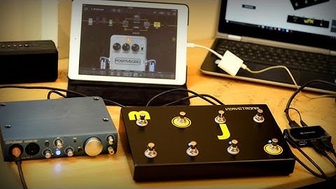 VerveTronics Mojo (midi foot controller) with Ipad and Bias Fx