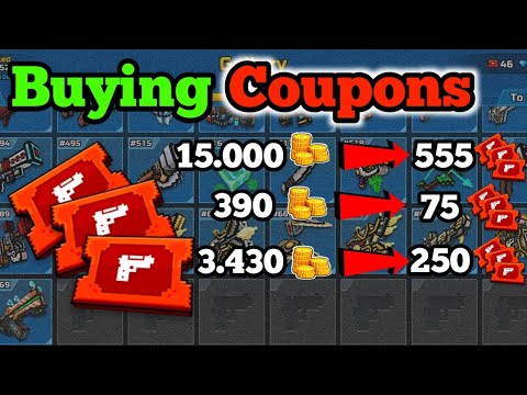 How To Buy Coupons for Coin in Pixel Gun 3D | All Ways to Get Coupons