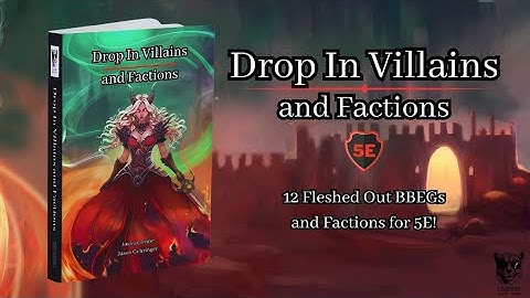 Now on Kickstarter: Drop In Villains And Factions