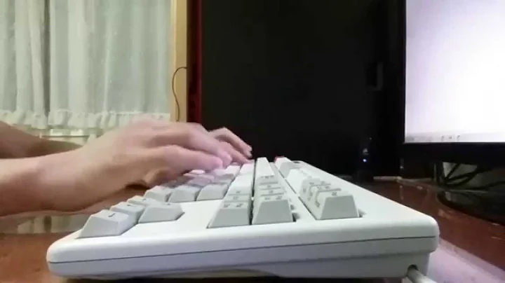 Typing on Realforce 87u (55g Soft touch)