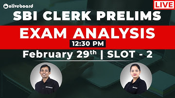 SBI Clerk Prelims 2020 Exam Analysis - Slot 2 | Section Wise Analysis With Questions