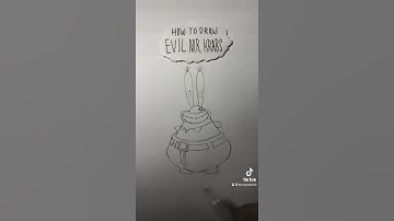 How to Draw Evil Mr. Krabs