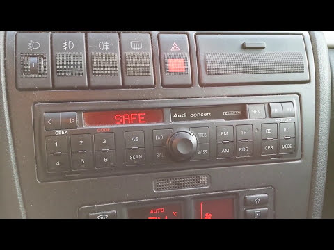 Jak odblokować radio Audi Concert? || How to unlock Audi Concert radio?