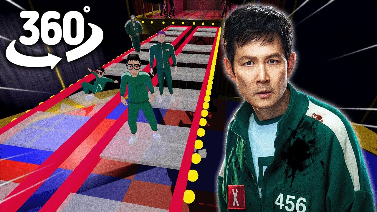 SQUID GAME 3 - Glass Bridge Challenge | 360° VR Animation