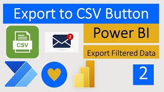 How to Export filtered data to CSV from Power BI button using Power Automate?