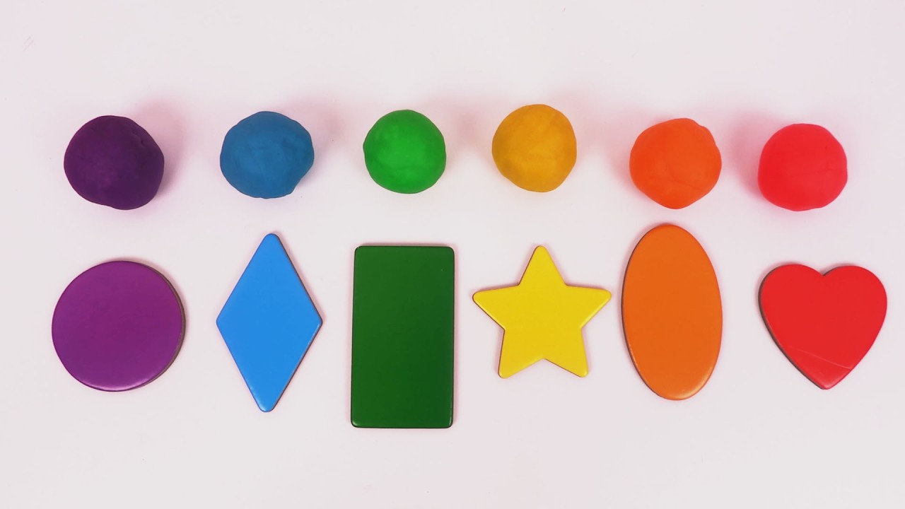 Pâte a Modeler Formes Arc en Ciel Play Doh Rainbow Shapes
