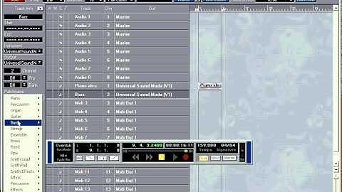 Steinberg Cubase VST-32/5.1 Complete Tutorial #01: Eight Steps To Your First Midi Recording