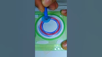 How many rotations did the pen make in total? The Spirograph 2025 I enjoyed in my childhood, #shorts