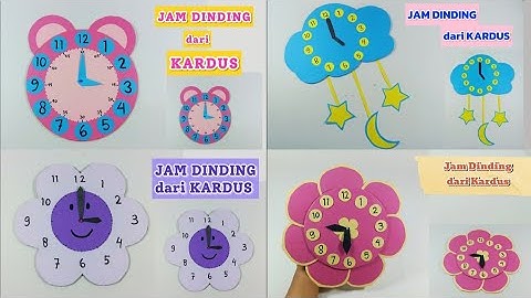4 IDE MEMBUAT JAM DINDING DARI KARDUS / Ide Kerajinan dari Kardus / Wall Clock Making Craft Ideas