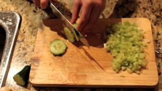 Cucumber, Celery, and Green Apple Salad