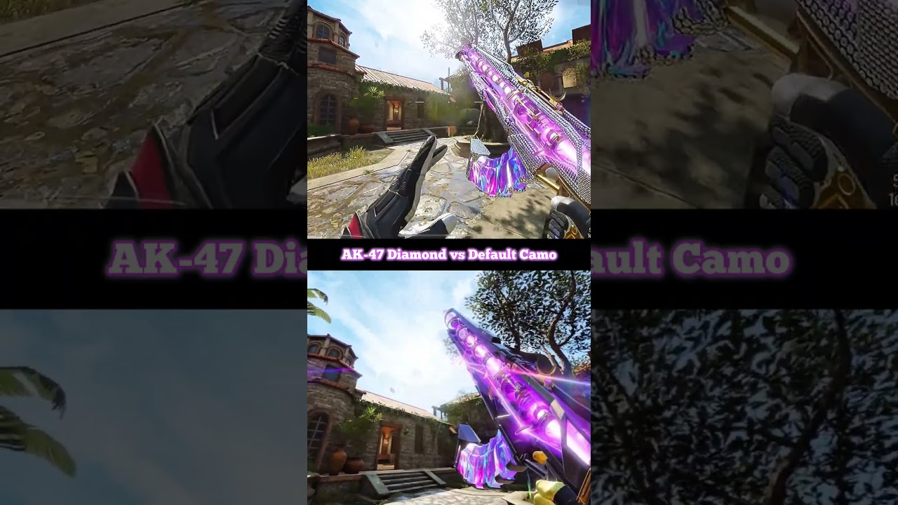 Mythic AK47 [Radiance] Diamond vs Default Camo | Inspection Comparison | COD Mobile