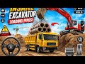 🔥INSANE Excavator Lifts MASSIVE Pipes Onto Truck! 😱🚧 @Kinggamesplayz