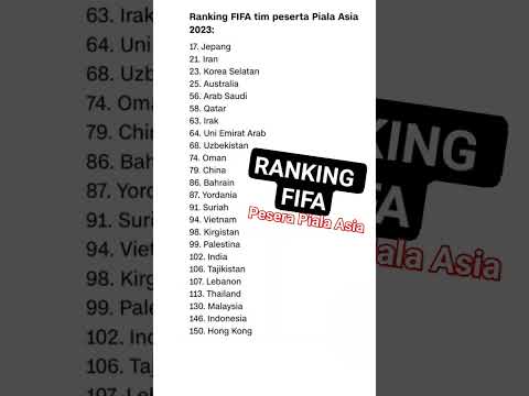 UPDATE RANKING FIFA , Indonesia berapa? #shorts