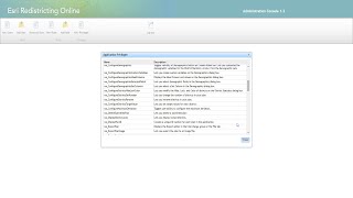 Esri Redistricting – Administration Console