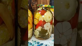 Овочеве асорті на зиму без стерилізації. Смачно, яскраво, просто#shorts #recipe #асорті  #assorted