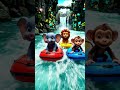 Baby Crocodile & Fish Ride Giant River Waves 🌈 | Cute 3D Cartoon