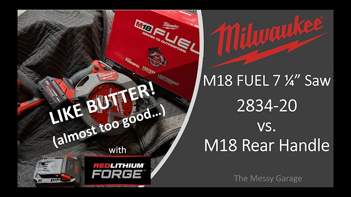 Milwaukee M18 2834 Circular Saw vs Rear Handle: Cuts Compared (with FORGE batteries)