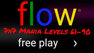 Flow Free Walkthrough 7x7 Mania Levels 61-90 #khrisgameworld #flowfree