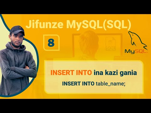 8. INSERT INTO