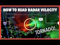 How to read weather radar velocity products image