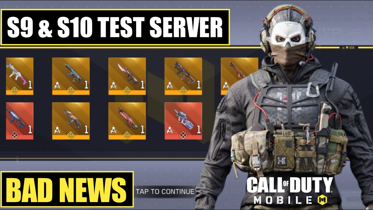 *NEW* Codm Season 9 & Season 10 Test Server Bad News - YouTube