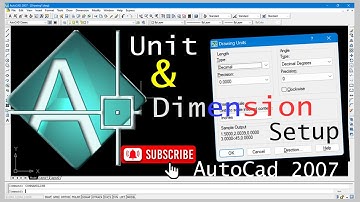 Unit setup and Dimension setup in Autocad 2007 in Nepali.