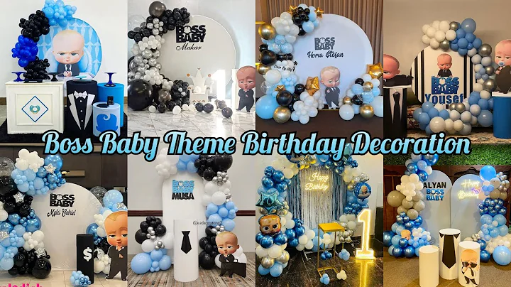 Boss Baby Theme Birthday Decoration Ideas/Baby Boy Birthday Decoration Ideas/Birthday Party Decor 