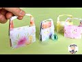 【折り紙】可愛い手提げ袋の作り方　1枚で持ち手付きの紙袋　0rigami Paper Bag【音声解説あり】 / ばぁばの折り紙