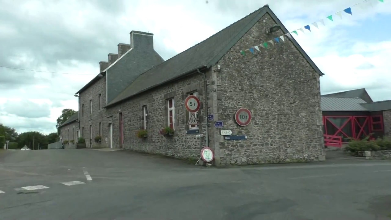 Driving From 22160 Calanhel To 22160 Callac, Côtes d'Armor, Brittany ...