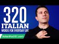 320 Italian Words for Everyday Life - Basic Vocabulary #16
