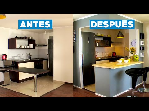 Isla de cocina en mdf tipo americana parte 1 Cocina integral aglomerado con isla