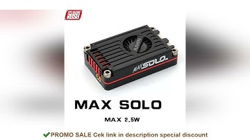RUSH TANK MAX SOLO VTX 2.5W High Power VTX 48CH Video Transmitter with CNC shell for RC FPV Long Ran