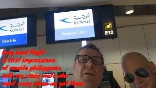 manchester uk to manila philippines via kuwait long haul