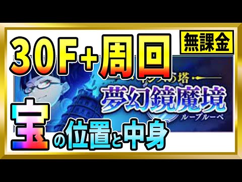 【無課金まおりゅう】おすすめ周回場所とループルーペ30Fの宝の位置と中身を紹介します。最後にガチャも【まおりゅう/転生したらスライムだった件/転スラ/魔王と竜の建国譚】