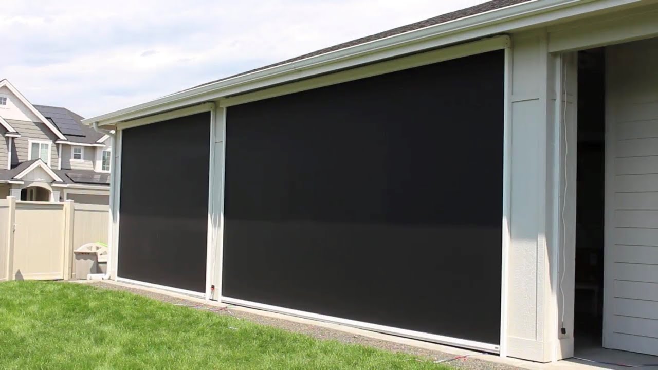 Exterior Motorized Solar Shades YouTube Exterior Motorized Solar Shades YouTube