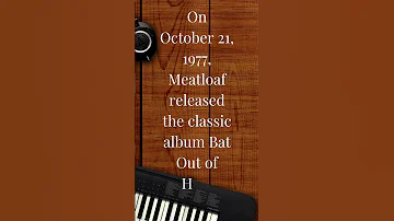 On October 21, 1977, Meatloaf released the classic album Bat Out of Hell  #shorts