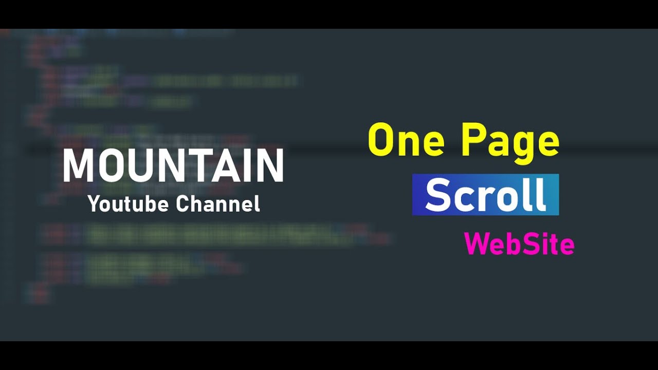 How To Build One Page Scroll WebSite With Html Css Javascript No Talk how-to-build-one-page-scroll-website-with-html-css-javascript-no-talk