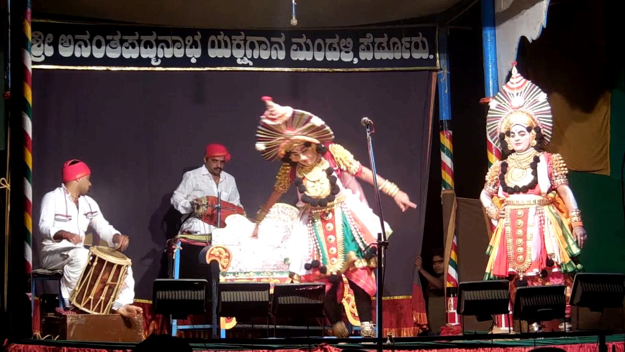 Yakshagana 2017 Noda banniri Sri Jansale   Sanmay bhat as balaraama  sri kadbal as Krishna
