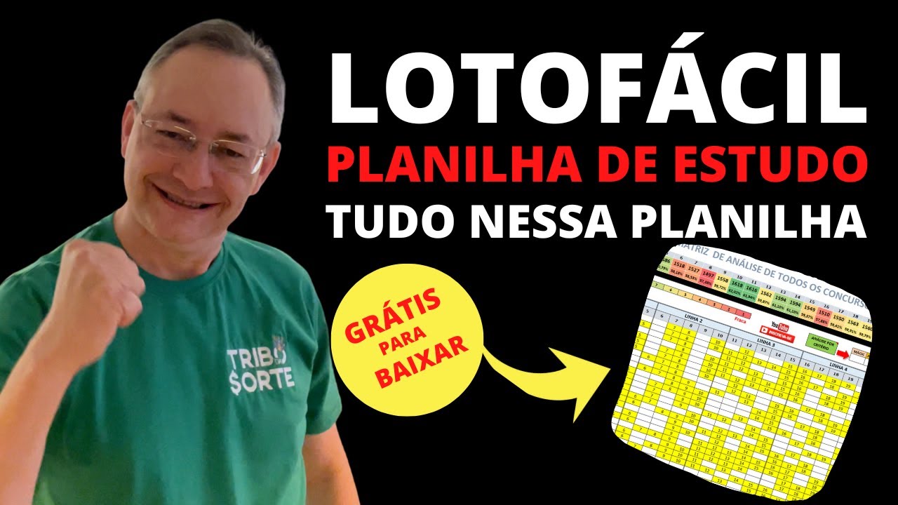 EXCELENTE Planilha de Análise da Lotofácil – CHEGA de Jogar para Perder / BAIXE GRÁTIS